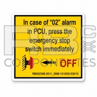 ADH. SNB 101055103015 PARADA DE EMERGENCIA 70x60mm