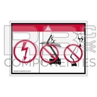 DECAL DANGER OF ELECTROCUTION FOR ARTICULATED PLAT