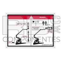 DECAL HEIGHT PLATFORM+LOAD FOR 260PX (AD)