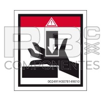 DECAL DANGER OF CRUSHING-SCISSOIRS