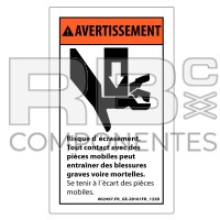 DECAL COMPATIBLE WITH GE 28161 122B FRENCH