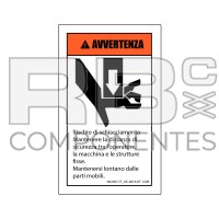 DECAL COMPATIBLE WITH GE 28161 122B ITALIAN