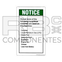 DECAL COMPATIBLE WITH GE 28164 116C ENGLISH