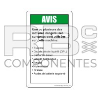 DECAL COMPATIBLE WITH GE 28164 116C FRENCH