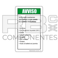 DECAL COMPATIBLE WITH GE 28164 116C ITALIAN