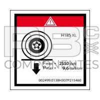 ADH. ESF. MAX SOBRE 1RUEDA+CARGA NOMIN.  HL-18 SXL