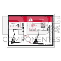 FLOOR HEIGHT + LOAD LABEL HL 12PX