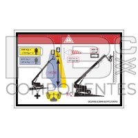 DECAL HEIGHT PLATFORM+LOAD FOR 43TPX