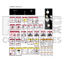 DECAL KIT WARNING+DANGER+FUNCTION HL C8W