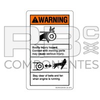 DECAL COMPATIBLE WITH GE 28162 C ENGLISH