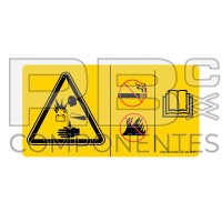 DECAL SYMBOL BATTERY SAFETY