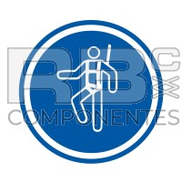 ADHOB02  NORMA EN ISO 7010  ADH. OBLIG. USO DECINTURON DE SEGURIDAD - 90x90mm