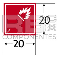 ADH PELIGRO-CLASE 3 LIQUIDOS INFLAMABLES 200X200M