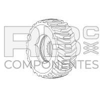 COMPLETE LEFT WHEEL ADAPTABLE JL 1350SJP 0272056