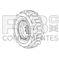 AIR FILLED COMPLETE WHEEL COMPATIBLE GE 45093GT