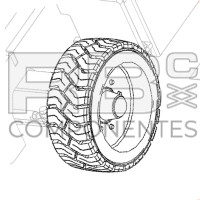 WHEEL 22X9X17 Z33 ADAPTABLE  REF 823876
