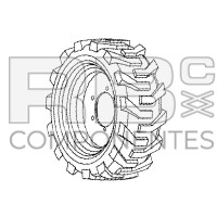COMPLETE WHEEL 12X33 AD/CO/EQ GE 126037
