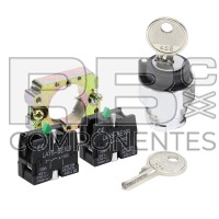 SELECTOR 3 POSC. FIJAS+SOPORTE+ CAMARA NO (x2UNID)