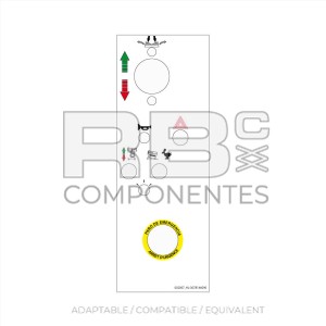 UPPER FUNCT. DECAL FOR ELECTRIC SCISSORS COMPACT.