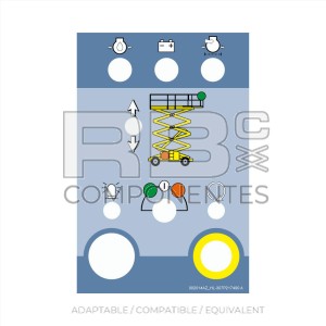 LOWER BOX DECAL FOR DIESEL SCISSORS SDX (BLUE)