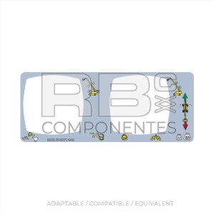 DECAL UPPER CONTROL FOR TELESCOPIC H43TPX