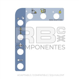 DECAL LEFT SIDE UPPER CONTROL FOR TELESC. H43TPX