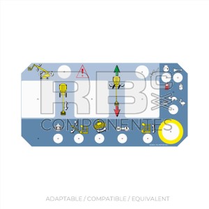 UPPER CONTROLS DECAL 16TPX