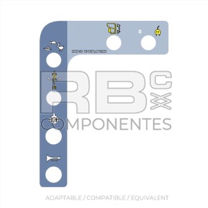 UPPER CONTROLS DECAL-LEFT SIDE