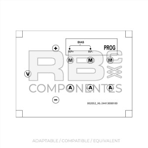 PROGRAMMER DECAL CRESTO MODULE (TWO CONNECTORS)