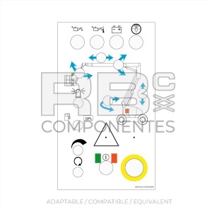 LOWER CONTROLS DECAL 20/26PX