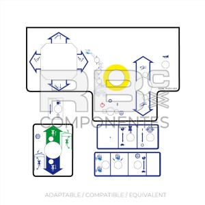 FUNCTION DECALS KIT FOR TEREX PLATFORM MODEL TA 50