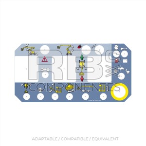 DECAL UPPER CONTROLS FOR HA16PE