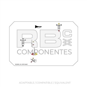 UPPER CONTROLS DECAL FOR HM10P