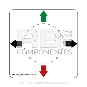 DECAL OF LOWER PLATE JOYSTIC UPPER CONTR. HM10P/8