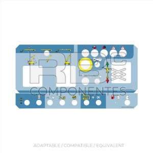 UPPER CONTROL BOX DECAL FOR HL-32PX