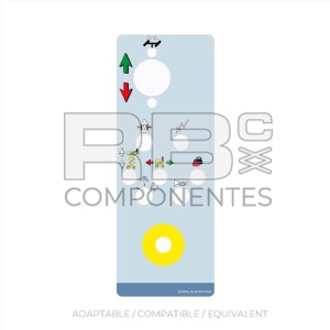 UPPER CONTROL BOX DECAL FOR HL COMP 10RTE/12RTE