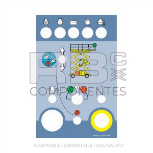 LOWER CONTROL BOX DECAL FOR HL-12/15/18SX-SXL