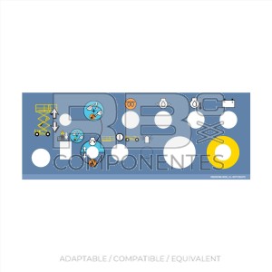 LOWER CONTROL BOX DECAL AD/CO/EQ HL