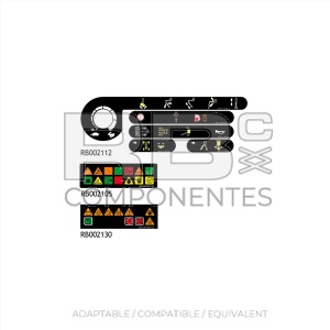 PARTIAL DECALS KIT FOR JL  PLATFORMS 800A/AJ.