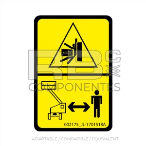 CRUSHING DECAL FOR JLG.