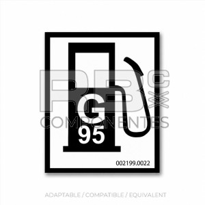 ADH. INFORMATIVO GASOLINA 95 50x64mm