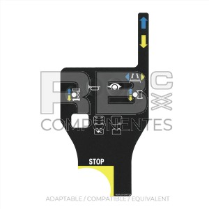 FUNCTION DECAL FOR ELECTRIC SCISSORS OF LAST GENER