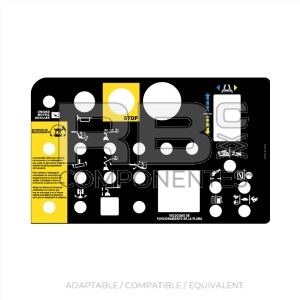 FUNCTION DECAL ENGLISH  AD/CO/EQ GE 72095GT