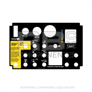 FUNCTION DECAL FOR 10 AND 12 METER ARTICULATED ELE