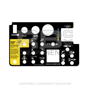 FUNCTION DECAL FOR 12 METER ARTICULATED DIESEL.