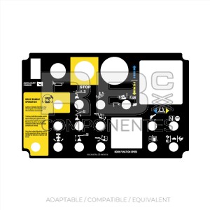 DECAL COMPATIBLE WITH GE 65054A (ENGLISH)