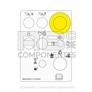 DECAL LOWER CONTROL BOX AD/CO/EQ SJ 137681