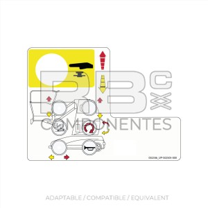 UPPER CONTROL DECAL AD/CO/EQ UP 502505-000
