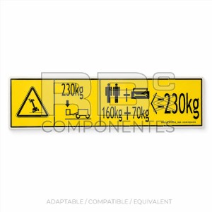 ADH SNB 103004103003 CARGA MAX 230KG 300x75mm