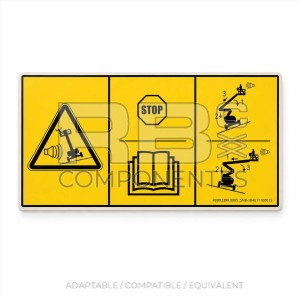 ADH. SNB 104011100015 ALARMA INCLINACION 200x100mm